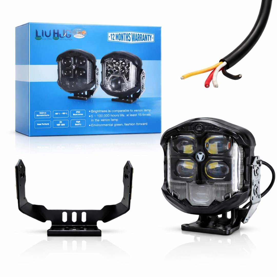 LIU HJG 7 Inch With High/Low Beam 95W Universal LED Fog Light For